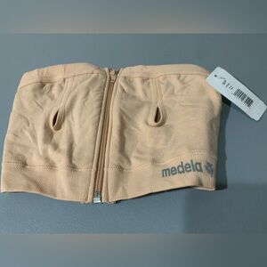 Medela Tan Nursing Bra with Blue Logo